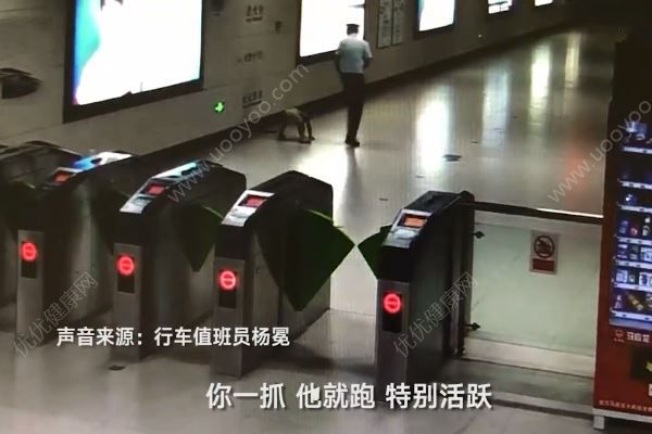 熊孩子把地铁站当游乐园，工作人员盯梢盯到累趴下(3)